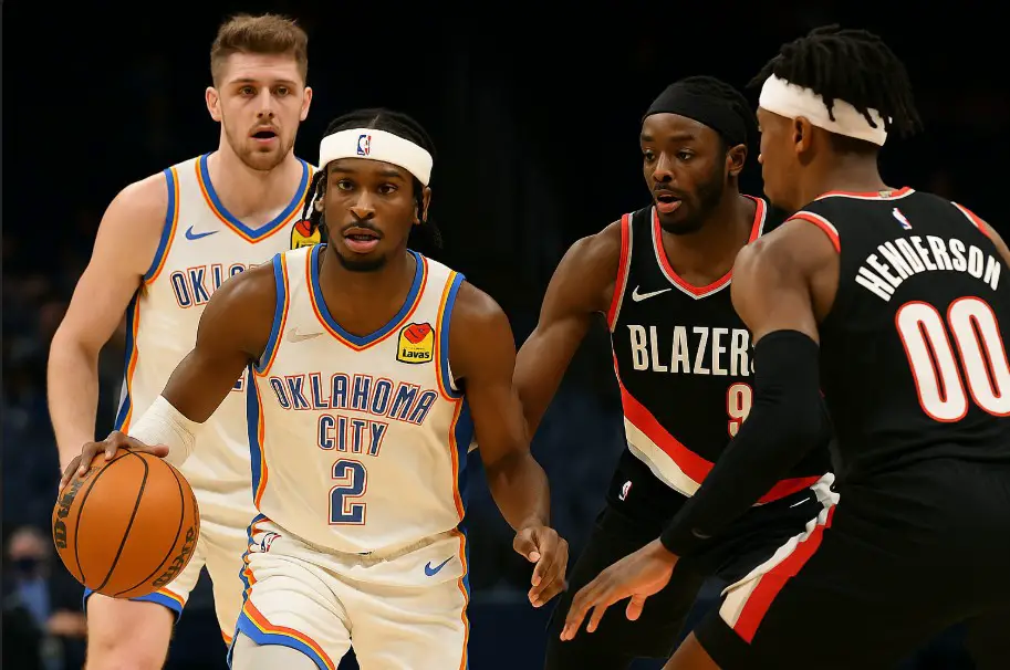 Thunder Host Blazers in Early Season Western Showdown