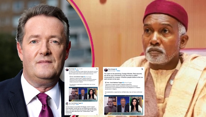 Tuggar, Piers Morgan Spar Online Over Yet-To-Be-Released Interview – Arise News