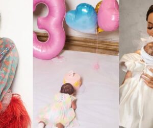 Toke Makinwa celebrates 3-months of motherhood with adorable tribute to baby Yakira