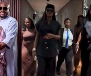 Natasha Idibia steals the spotlight with her baby bump at 2Baba’s event