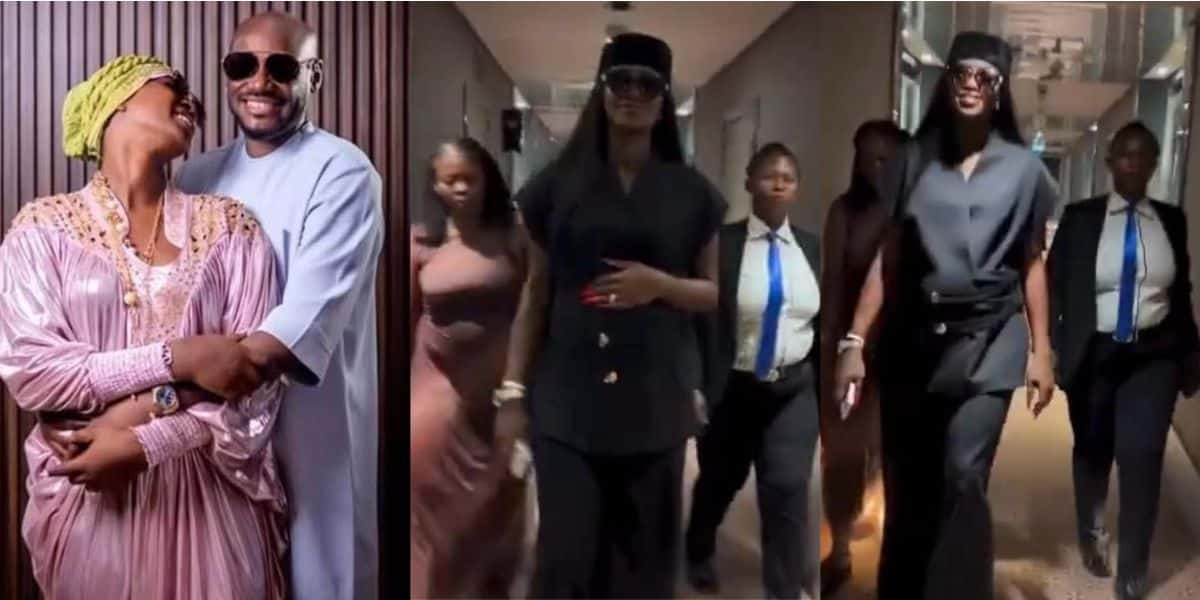 Natasha Idibia steals the spotlight with her baby bump at 2Baba’s event
