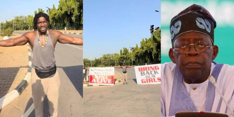 VeryDarkMan leads protest in Abuja, demands swift action over abducted Kebbi schoolgirls