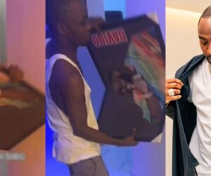 Heartbroken Davido fan smashes singer’s framed photo over silence on Nnamdi Kanu’s life sentence