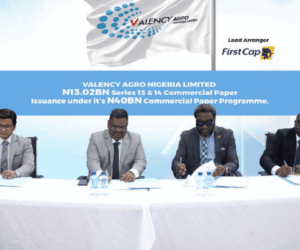 Valency Agro raises N13bn via series 13& 14 commercial paper issuance