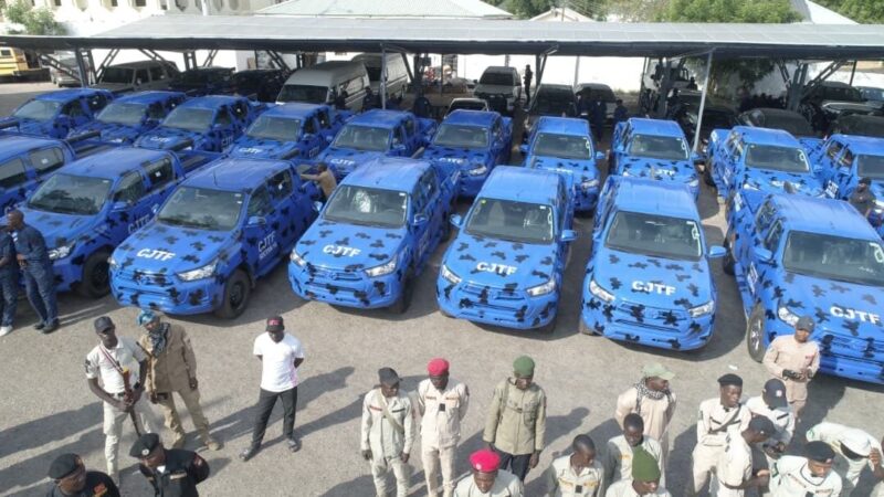Zulum Distributes 63 Patrol Vehicles To Security Agencies In Borno