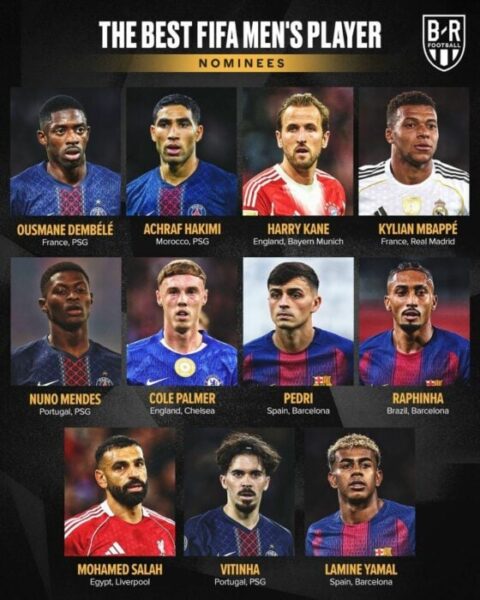 Dembélé, Yamal Headline The Best FIFA Player Awards