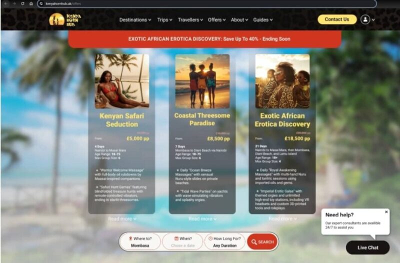 British Website ‘Turns Kenya’ Into Sex Ground