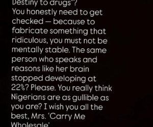 You must be retarded- Regina Daniels younger sister, Destiny, clapsback at Laila after claiming Regina introduced everyone to drugs