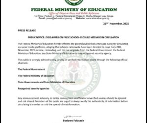 FG denies nationwide closure of schools