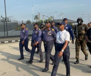 NNS Pathfinder Commander Leads 10.5 kilometers Quarterly Route March In Rivers