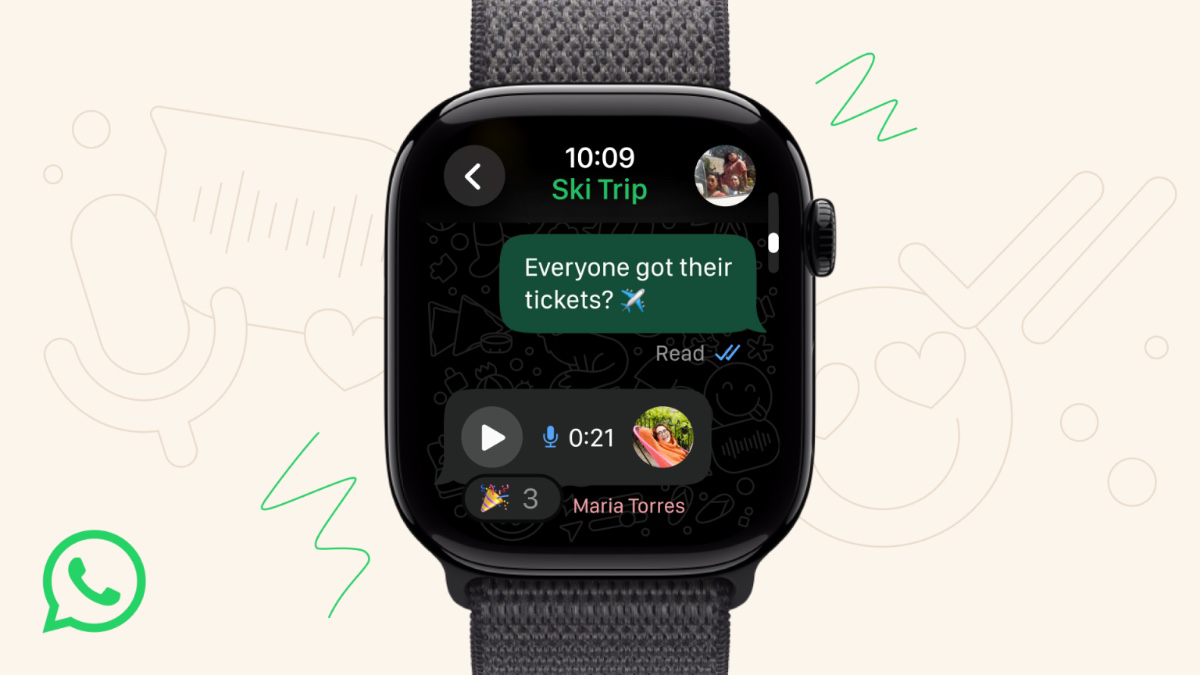 WhatsApp Launches Apple Watch App with Full Chat Access, Voice Messaging