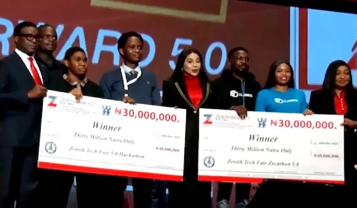 Zenith Bank Celebrates Tech Excellence, Rewards Hackathon Winners With N140 Million At Tech Fair 5.0 – Arise News