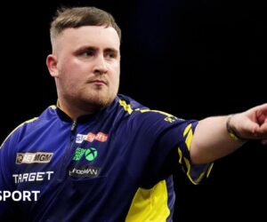 Luke Littler into Grand Slam of Darts last eight as Michael van Gerwen exits