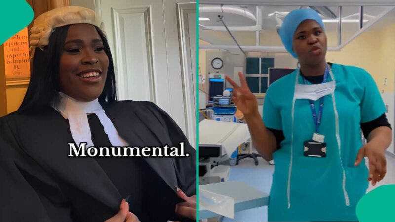 “I Did it Crying”: Nigerian Lawyer Who Relocated to UK Rejoices as She Becomes Nurse, Shares Video