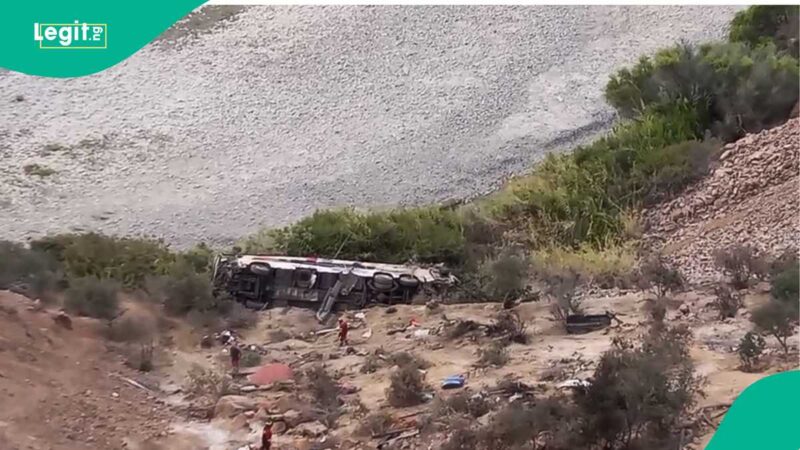 Tears as 37 People Die After Bus Plunges Into Gully in Peru, Video Surfaces