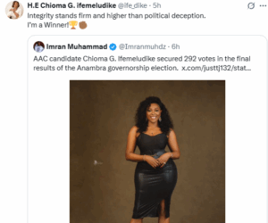 Anambra election: “I ‘m a winner”