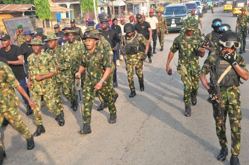 Army leads joint route march to boost security collaboration in Taraba