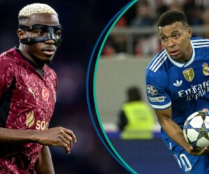 Kylian Mbappe Overtakes Victor Osimhen As Champions League Top Scorer With First-Half Hat-Trick