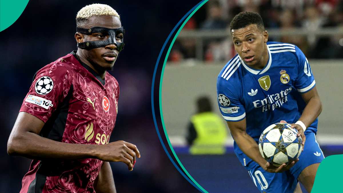 Kylian Mbappe Overtakes Victor Osimhen As Champions League Top Scorer With First-Half Hat-Trick