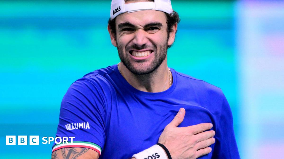 Davis Cup Finals: Matteo Berrettini gives Italy lead over Belgium in semi-final