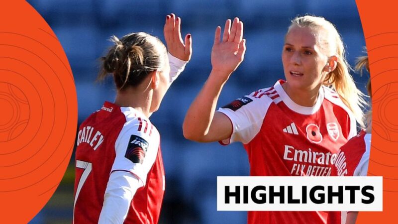 WSL Highlights: Leicester City 1-4 Arsenal