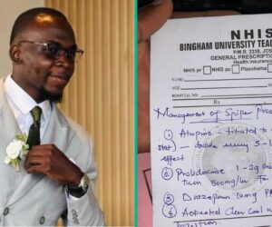 Nigerian Doctor Proudly Displays His Handwriting, Grabs People’s Attention: “The Thing Clear”