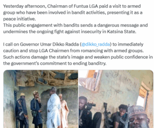Katsina LG chairman visits armed groups amid Trump’s military action threat