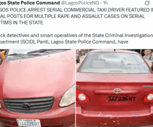 Lagos police arrest serial commercial Taxi driver for multiple r@pe, ass@ult, and robbery cases