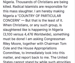 Trump redesignates Nigeria as ‘Country of particular concern’ over Christian Genocide claims