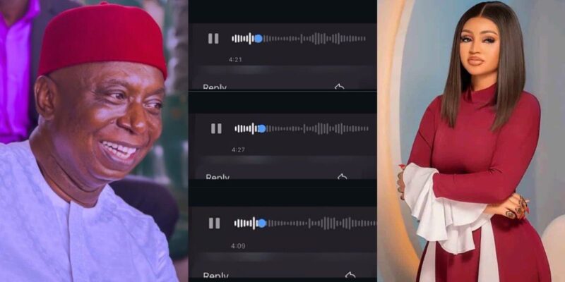 Alleged audio of Ned Nwoko admitting to slapping Regina Daniels whenever she ‘offends’ him trends online