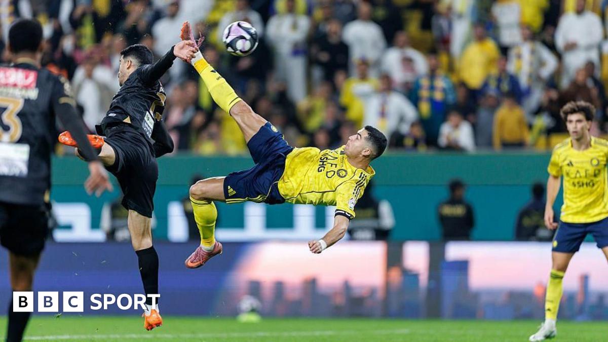 Cristiano Ronaldo scores overhead kick in Saudi Pro League for Al-Nassr