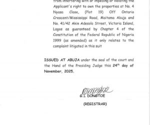 Court reportedly bars Police, IGP from disturbing owners of Nestoil premises*