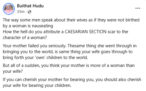 My husband divorced me because I delivered our two children through Caesarian Section