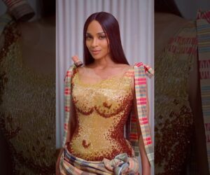 Ciara Becomes an Iria Maiden in a Custom Tubo Dress Inspired by Ijaw Culture 