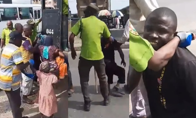 Lagos state government remove beggars off major road