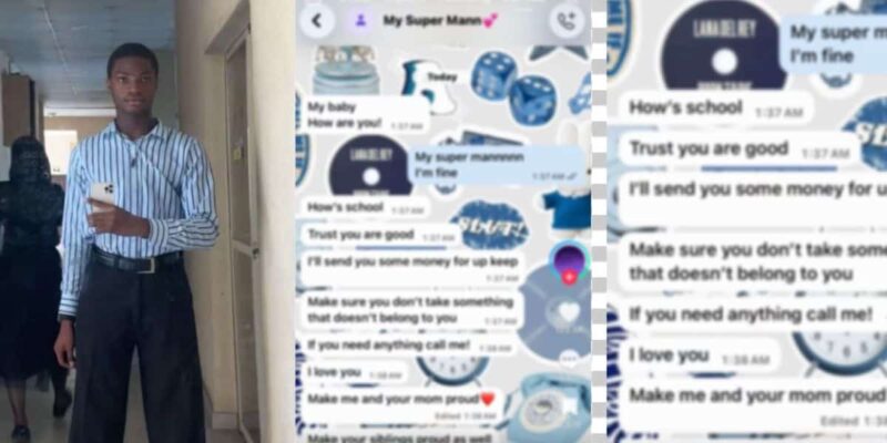 Man breaks down after reading messages his father sent him, posts it online