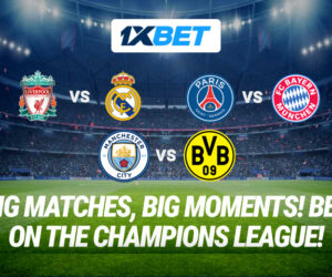 Bet on the best matches of the Champions League round 4 on 1xBet!
