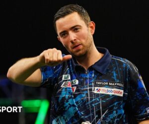 Grand Slam of Darts: Luke Humphries hits nine-darter, Luke Littler wins