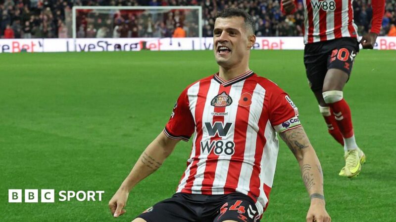 Granit Xhaka: How midfielder has taken Sunderland into top four