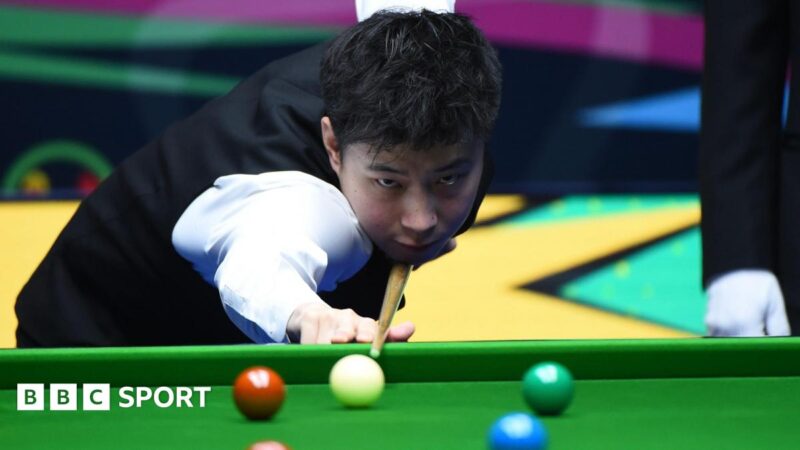 Champion of Champions: Zhao Xintong wins black-ball decider Kyren Wilson to reach semi-finals