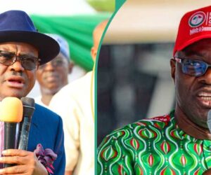 Wike Supporters Wrestle Makinde Loyalists as Blows Fly at PDP HQ in Abuja