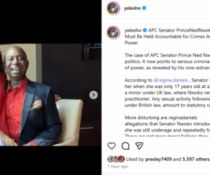 Senator Ned Nwoko must be held accountable for crimes against a minor and abuse of power- Omoyele Sowore