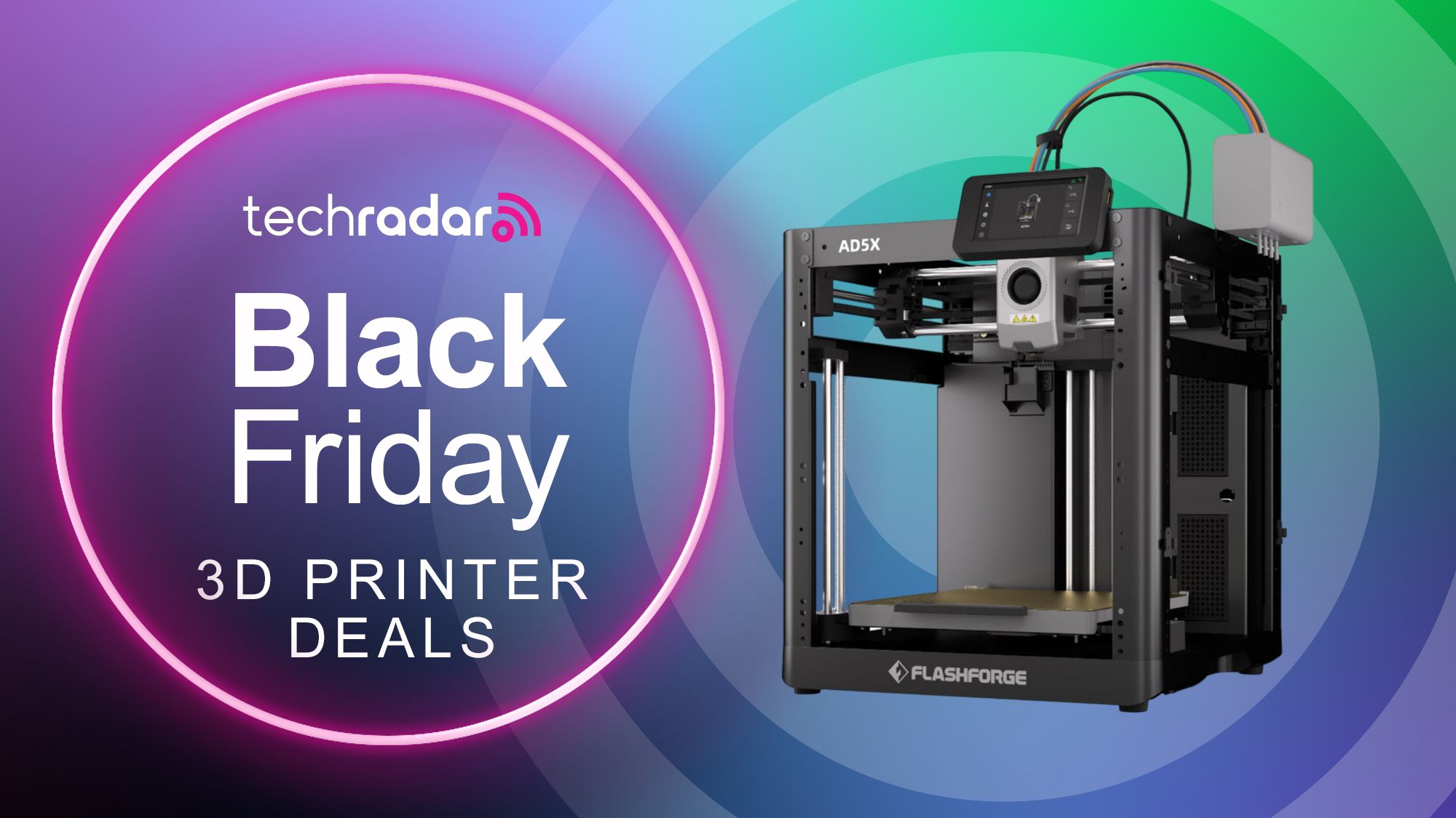 The Flashforge AD5X offers high-speed, full-color printing and it’s just $319 for Black Friday