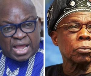 ‘You Belong in the Zoo— Obasanjo, Fayose trade words after ex-governor’s 65th birthday