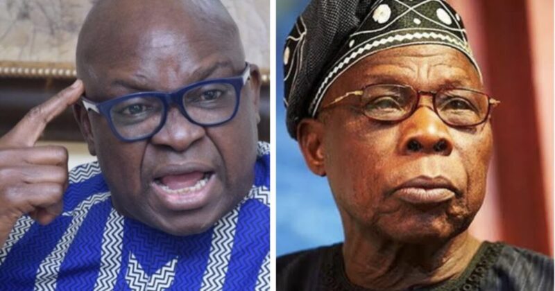 ‘You Belong in the Zoo— Obasanjo, Fayose trade words after ex-governor’s 65th birthday