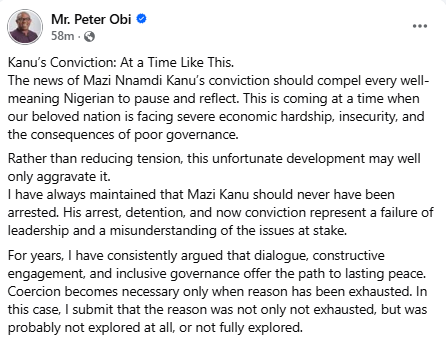 Rather than reducing tension, Nnamdi Kanu’s conviction and sentencing may well only aggravate it