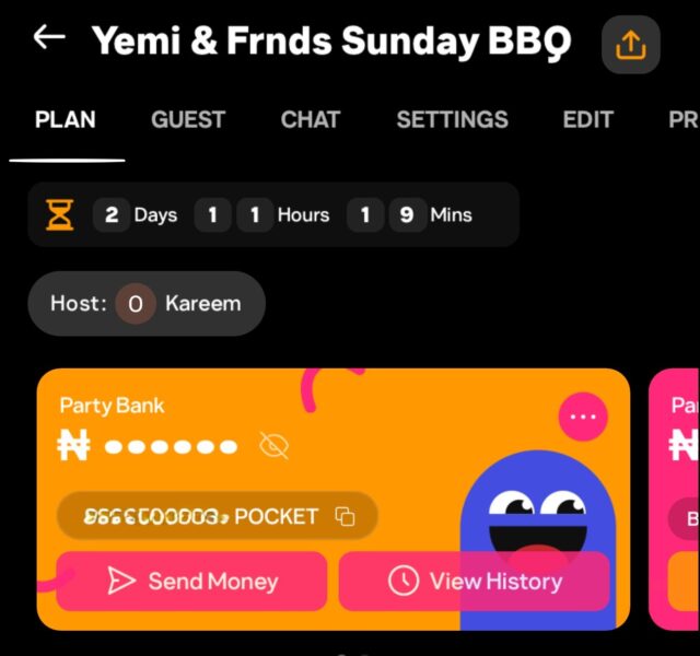 I tried planning a BBQ on Piggyvest-backed PartyVest