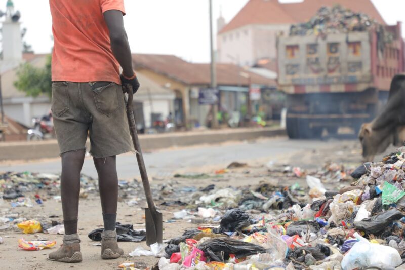 Piles of refuse cover Abuja roads following indiscriminate waste disposal by residents, collectors