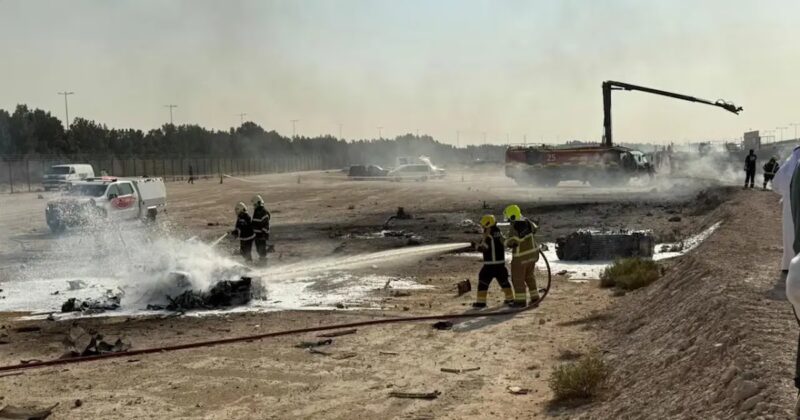 Indian fighter jet crashes at Dubai Air Show, pilot dead