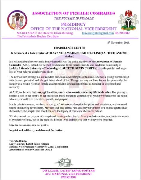 LAUTECH suspends academic activities after hit-and-run driver k!lled 200-level student